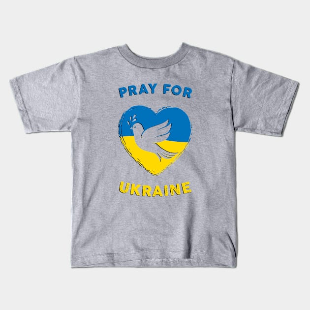 Pray for Ukraine Kids T-Shirt by Yurko_shop